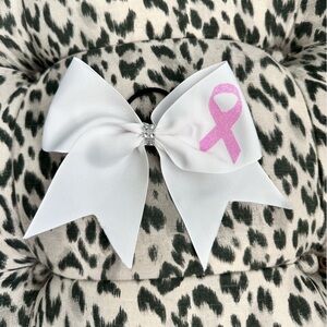 Breast Cancer Awareness Cheerleading Bow